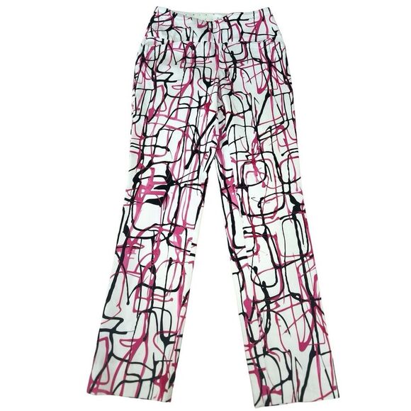 Swing Control Golf Pants Women's Paint Splatter Geometric Pants Size 0 - Picture 2 of 14